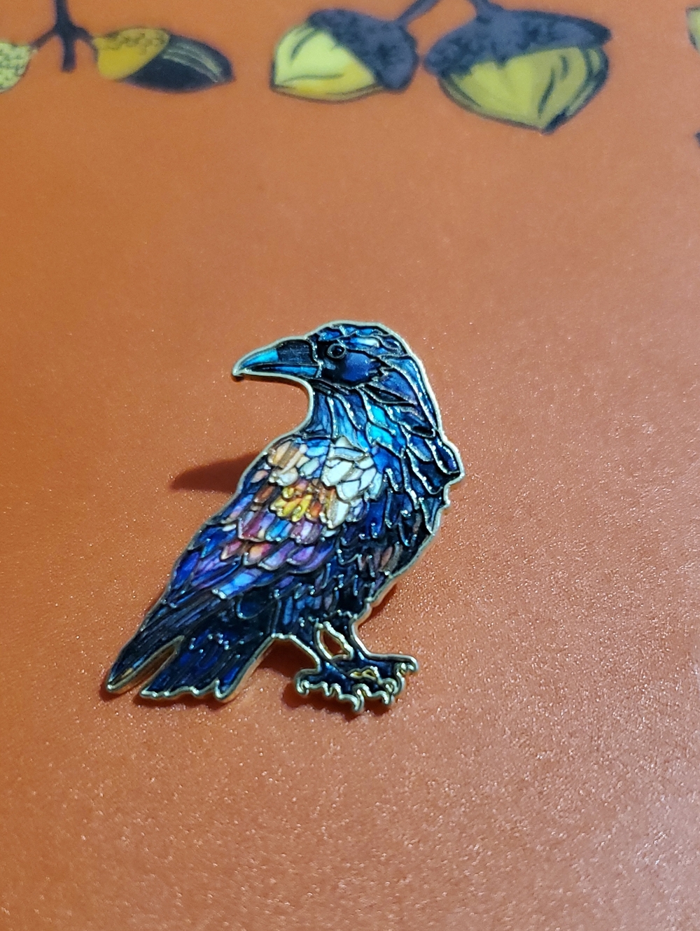 Raven Bird Enamel Pin